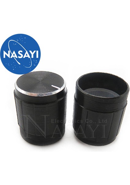 10 Adet 15X17MM 15*17MM Alüminyum Alaşımlı Potansiyometre Topuzu Erik Çiçeği Ses Ayar Topuzu Şapka Siyah (Yurt Dışından)