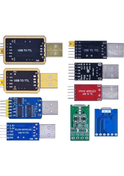CH340 Modülü Usb'den Ttl'ye CH340G Yükseltmesi Küçük Bir Tel Fırça Plakası Indirin Stc Mikrodenetleyici Kartı Usb'den Seriye PL2303 (Yurt Dışından)