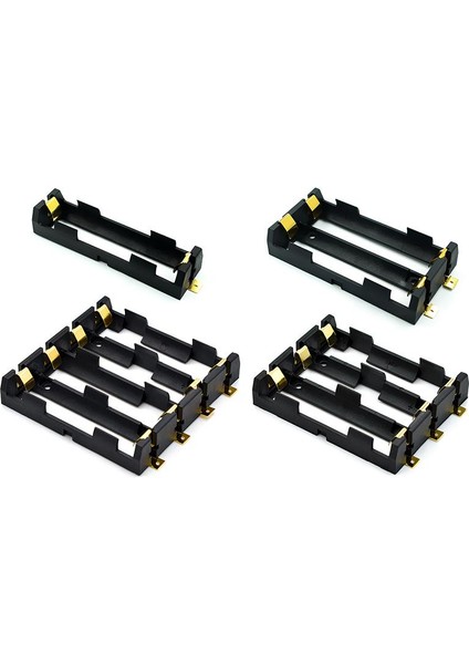 1X2X3X4X 18650 Smt Tutucu 18650 Smd Pil Kutusu Saklama Kutusu Konteyner Güç Bankası Bronz Pimleri ile Şarj Edilebilir Smt (Yurt Dışından)