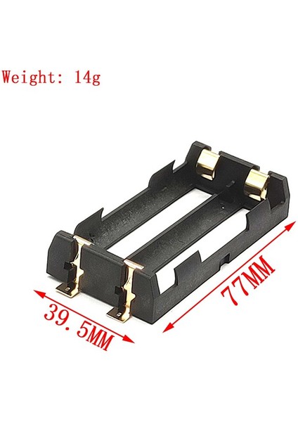 1X2X3X4X 18650 Smt Tutucu 18650 Smd Pil Kutusu Saklama Kutusu Konteyner Güç Bankası Bronz Pimleri ile Şarj Edilebilir Smt (Yurt Dışından) fırsatları