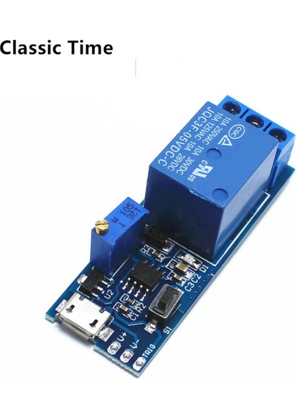 Dc 5V-30V Mikro USB Güç Ayarlanabilir Gecikme Röle Zamanlayıcı Kontrol Tetik Gecikme Iletim Röle Anahtar Modülü 12V 24V (Yurt Dışından)