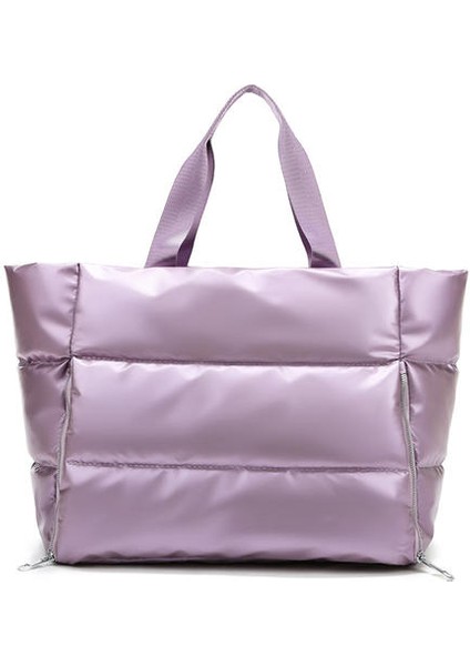 Seyahat Bagaj Kadın Çantası, Naylon Büyük Kapasiteli Kuru Islak Ayırma Su Geçirmez Taşınabilir Omuz Spor Çantası (Yurt Dışından)