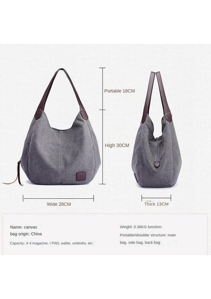 Kadın Omuz Çantası, Tuval Kadın Çantası Büyük Kapasiteli Çanta (Yurt Dışından) fiyatları