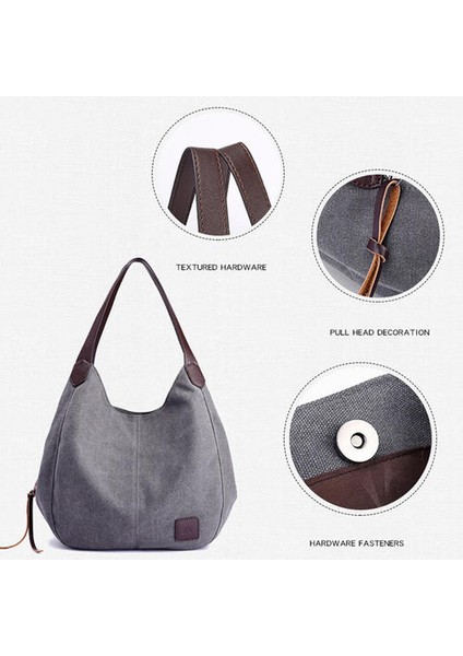 Kadın Omuz Çantası, Tuval Kadın Çantası Büyük Kapasiteli Çanta (Yurt Dışından) modelleri