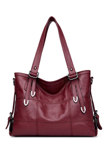 Bayanlar Omuz Messenger Çantası, Düz Renkli Çanta Kadın Çantası Büyük Kapasite (Yurt Dışından)