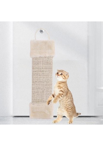 Yeni Stil Asılı Dikdörtgen Sisal Kedi Tırmalamak Tahtası, Çizik Dirençli Kedi Oyuncak (Yurt Dışından) fırsatları