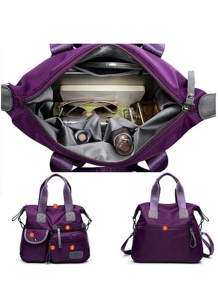 Kadın Omuz Crossbody Çantası, Su Geçirmez Naylon Büyük Kapasiteli Tote (Yurt Dışından)