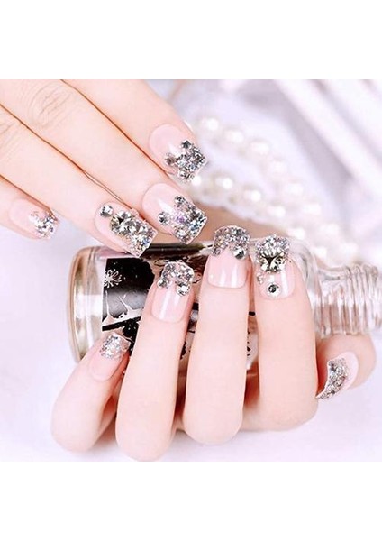 Nail Art Rhinestones Set Süsleme Kalem Süslemeleri Tırnak Taş Taşlar 3D Cam Kristal Pikap Cımbız Silikon Tırnak Rhinestone Aracı3pcs | Süsleyen Araçlar (Yurt Dışından)