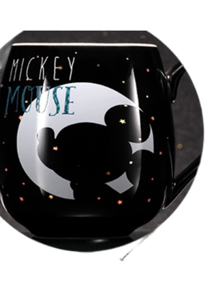 Disney Moda Yaratıcı Disney Yaratıcı Kupa Su Kupası Mickey Minnie Karikatür Seramik Kupası Kapaklı Büyük Kapasiteli Kahve Fincanı | Kupalar (Yurt Dışından)