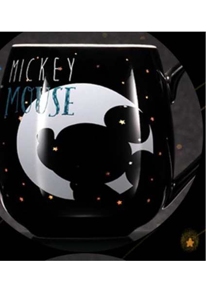 Disney Moda Yaratıcı Disney Yaratıcı Kupa Su Kupası Mickey Minnie Karikatür Seramik Kupası Kapaklı Büyük Kapasiteli Kahve Fincanı | Kupalar (Yurt Dışından) indirimleri