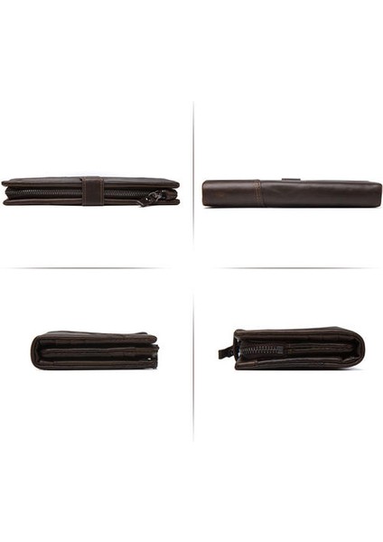 Kız Öğrenci Uzun Debriyaj Çantası, Cüzdan Fermuar Çok Kartlı Üst Katmanlı Inek Derisi (Yurt Dışından) indirimleri