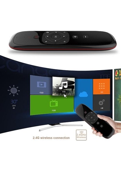 Hava Fare Kablosuz Klavye W2 2.4g Touchpad ile Fare Kızılötesi Uzaktan Kumanda Android Tv Kutusu Pc Projektör Için | Uzaktan Kumanda (Yurt Dışından)