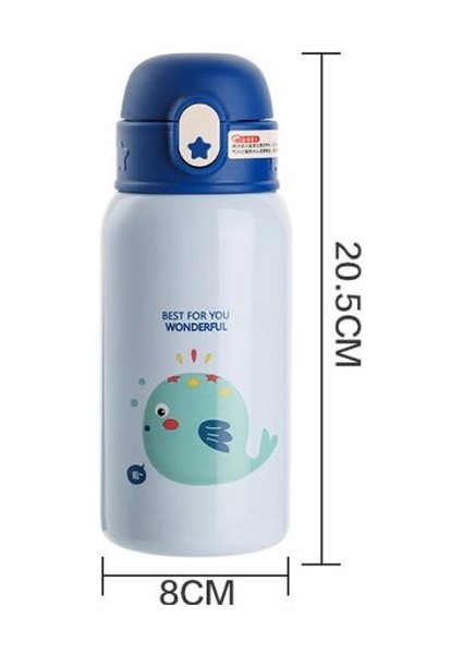 500ML Bebek Hayvan Besleme Fincan Paslanmaz Çelik Süt Termos Çocuklar Için Yalıtımlı Sıcak Su Şişesi Kaçak Poof Termal Kupası | Kupalar (Yurt Dışından)