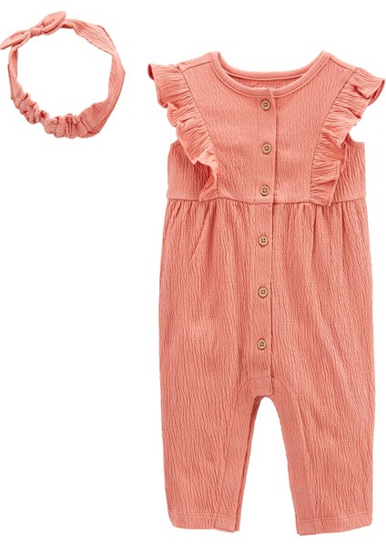 Kız Bebek Tulumlu Set