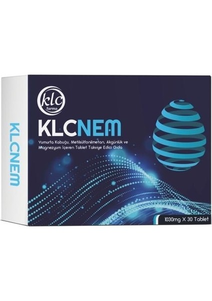 Klcnem Yumurta Kabuğu Zarı 30 Tablet