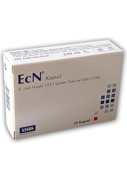 Kapsül E.Coli Nissle 1917 20 Kapsül