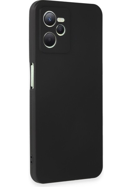 Realme C35 Kılıf First Silikon - Siyah 300099