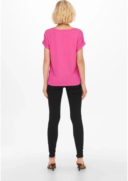 15106662 Genis Yaka Kol Katlamali Kadın Body - Fusya modelleri