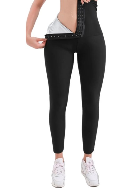 Yüksek Bel Agraflı Sauna Termal Inceltici Tayt indirimleri