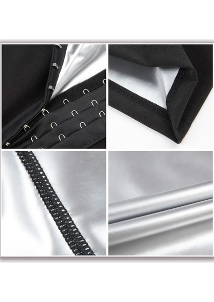 Yüksek Bel Agraflı Sauna Termal Inceltici Tayt