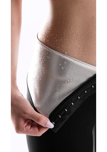 Yüksek Bel Agraflı Sauna Termal Inceltici Tayt