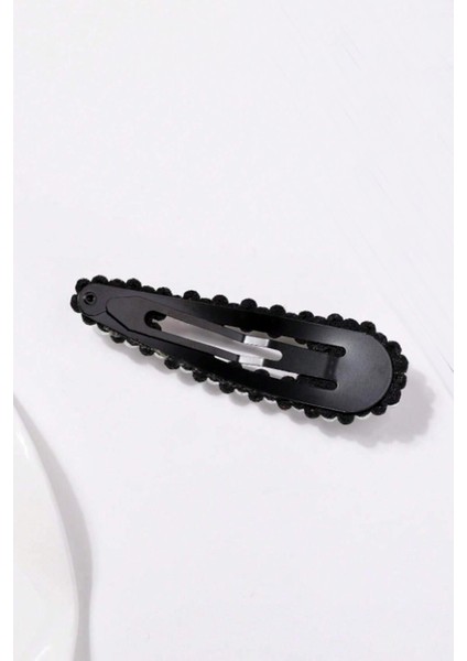 Kristal Taşlı ve Incili Siyah Çıt Çıt Toka 2'li Paket indirimleri