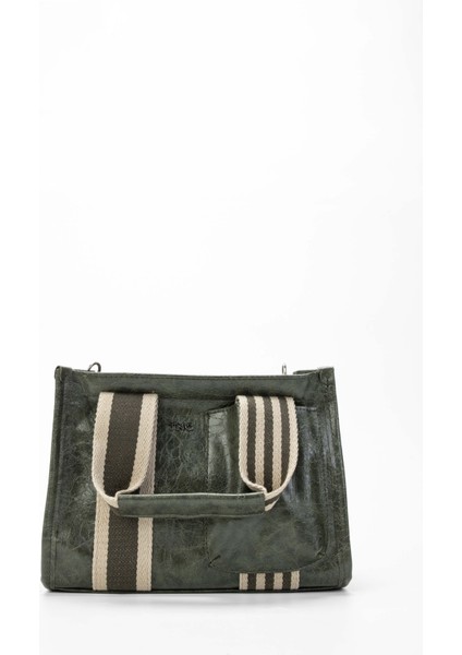 Kadın Vegan Haki Rugan Omuz Çanta 1003 2000 Bn Canta SK23/24 Hakı Krsk Rgn