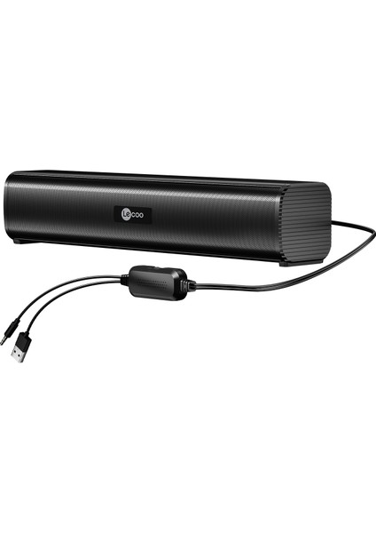 Lenovo Lecoo DS107 Kablolu Usb/aux Stereo 6W Soundbar Taşınabilir Hoparlör Siyah