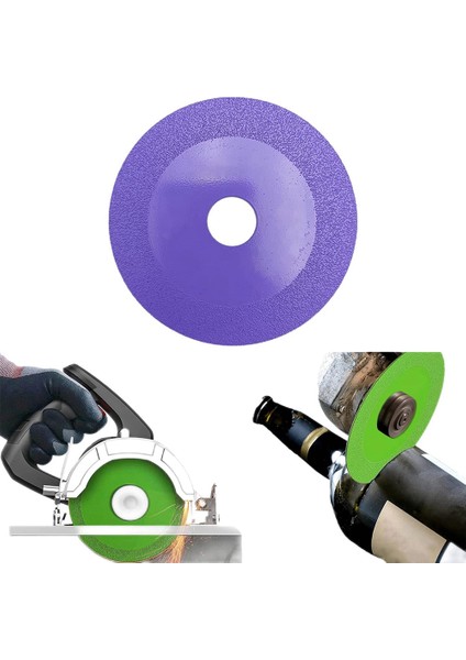 Cam Kesme Diski, Açı Öğütücü Için Testere Bıçağı Tekerleği Cam Seramik Kesme, 4 Inç Ultra-Ince Elmas Testere Bıçağı Tekerleği C (Yurt Dışından)