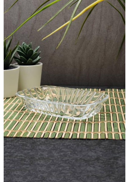 53702 Mezze Cam 2li Çerezlik Meze Tabağı Kahvaltılık 16CM fırsatları