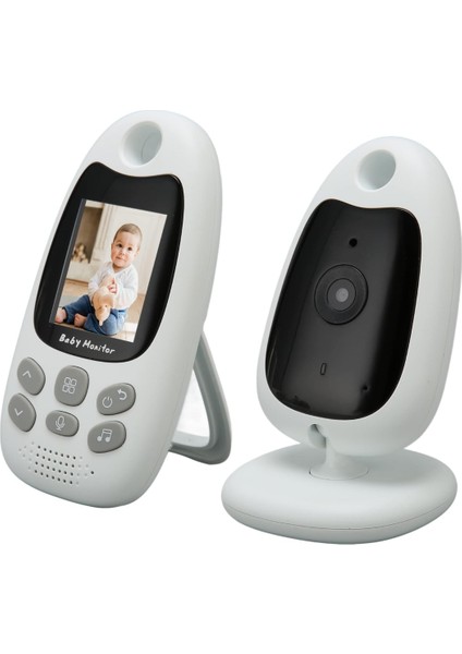 2.0 Inç Ekranlı Bebek Monitörü, 2 Yönlü Konuşma LCD Ekran Video Bebek Monitörü, 8 Dahili Ninni, Sıcaklık Izleme, Kızılötesi Gece Görüşlü