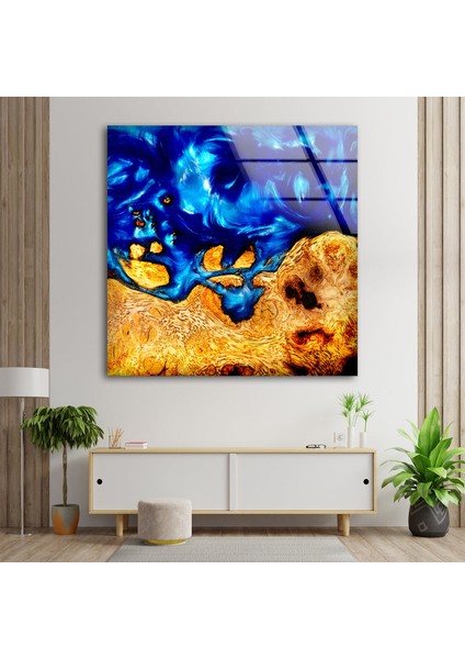 Epoksi Temperli Cam Duvar Tablosu