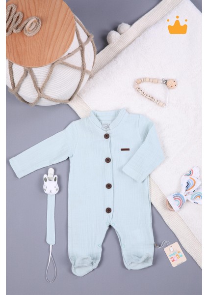 Müslin Unisex Bebek Tulum Emzik Askılı Tulum 1094 modelleri