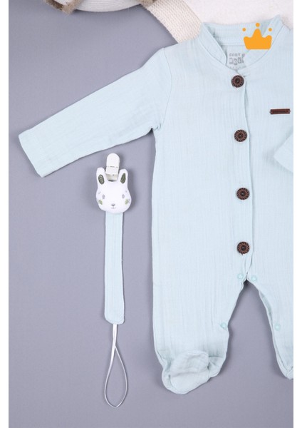 Müslin Unisex Bebek Tulum Emzik Askılı Tulum 1094 fırsatları