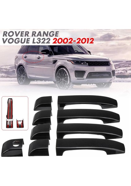 9 Adet Araba Kapı Kulp Kılıfı Trim Aralığı L322 2002 2003 2004 2005 2006 2007 2008 2009 2010 2011 2012 (Yurt Dışından)