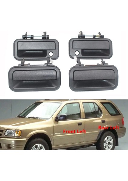 IZ1520106 Araba Siyah Dış Arka Sol Kapı Kolları Değiştirme Rodeo Pickup 1998 1999 2000 2001 2002 2003 (Yurt Dışından)