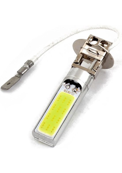 2 Adet H3 15W LED Cob Drl Lamba Beyaz Xenon Sürüş Kafa Ampuller (Yurt Dışından)