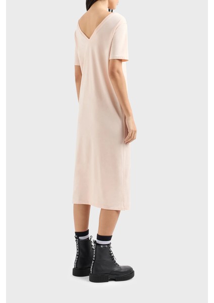 Pamuklu Regular Fit Midi Elbise Kadın Elbise 3dyaaf YJG3Z 14BD