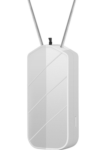 LED Işık Kolye ile Kişisel Giyilebilir Hava Temizleme Cihazı Mini Taşınabilir Oda Spreyi Ionizer Negatif Iyon Jeneratörü Beyaz (Yurt Dışından)