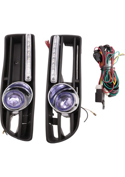 2 Adet Araba LED Sis Lambası Tampon Izgarası Anahtarı ile Vw Jetta Bora Için Mk4 2000 2001 2002 2003 2004 (Yurt Dışından) fiyatları