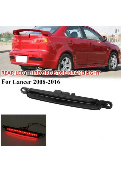 Mitsubishi Lancer Sedan Evo x 2008-2016 Için LED 3rd Fren Lambası Gövde Arka Montaj Stop Lambası (Yurt Dışından)