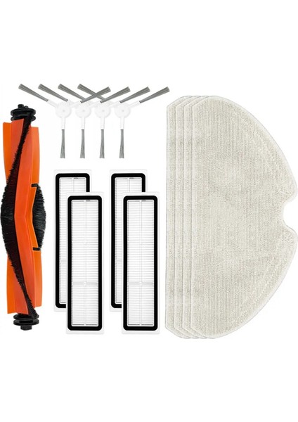 F9 Pro Için Rulo Yan Fırça Hepa Filtre Paspas Bezleri Bez Parçası (Yurt Dışından)