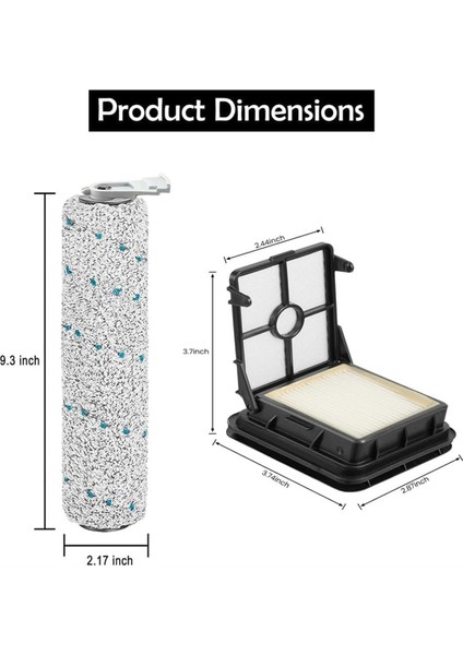 Bissell Crosswave Için Yedek Parçalar Kablosuz Max 2554 2590 2593 2596 Serisi Vakum Fırça Rulosu+Pet Fırça Rulosu+Filtreler (Yurt Dışından)
