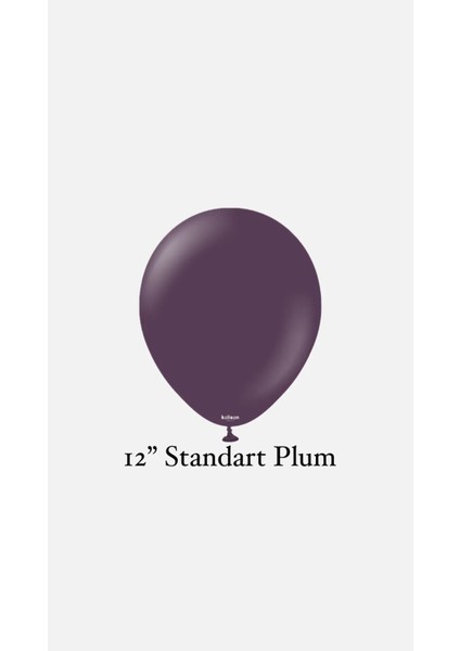 Plum Renk 10'lu Balon Seti, Mor Renk 10'lu Balon