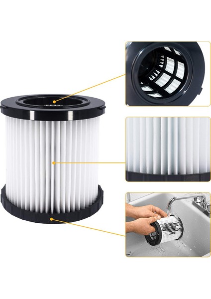 DCV580 ve DCV581H Için 2 Paket Hepa Filtre, Yıkanabilir ve Tekrar Kullanılabilir (Yurt Dışından) fiyatları