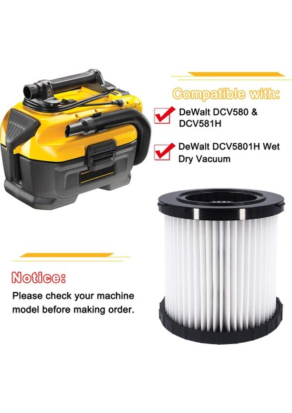 DCV580 ve DCV581H Için 2 Paket Hepa Filtre, Yıkanabilir ve Tekrar Kullanılabilir (Yurt Dışından) fırsatları