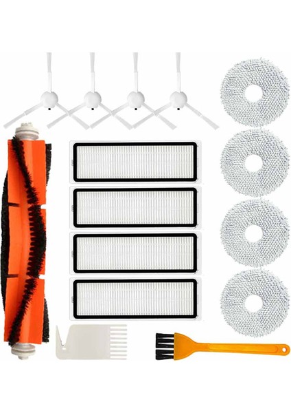Xiaomi Robot Vakum Için X10+ X10 Plus B101GL Yedek Parçaları Aksesuarları Ana Yan Fırça Hepa Filtre Toz Çantası Rag Mop (Yurt Dışından)