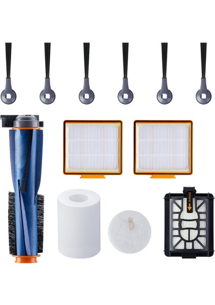 AV2501AE Için Yedek Ana Fırça Yan Fırçaları Hepa Filtresi (Yurt Dışından)