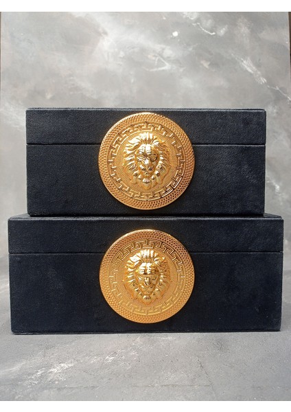 Dekoratif Kadife Kutu-2li Set