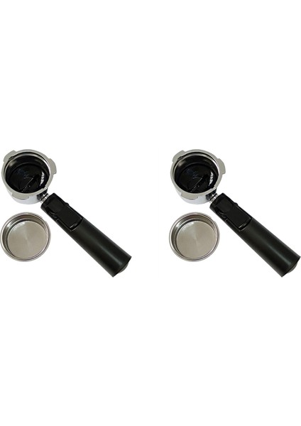 2 Takım 51MM Dipsiz Kahve Yeniden Kullanılabilir Filtreler Homix Tutucu Için Portafilter 60MM 15-20BAR Espresso Kahve Makinesi Parçaları (Yurt Dışından)